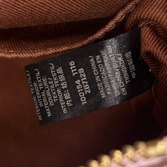 Fossil Leather Crossbody Hand Bag Multicolor Stripe Boho Retro Purse Y2K Rainbow - Picture 12 of 16